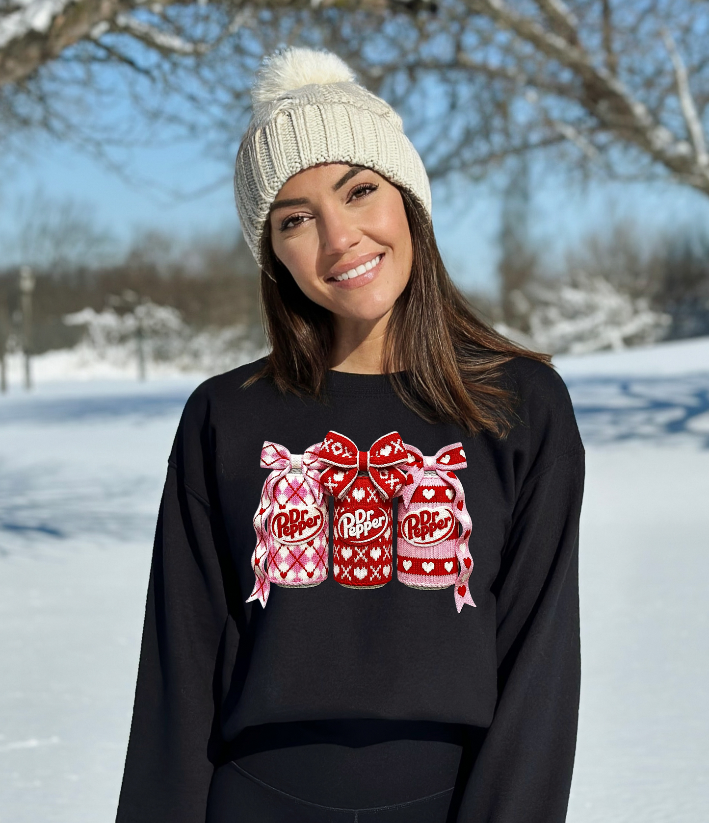 Valentine Pepper soda cans sweatshirt