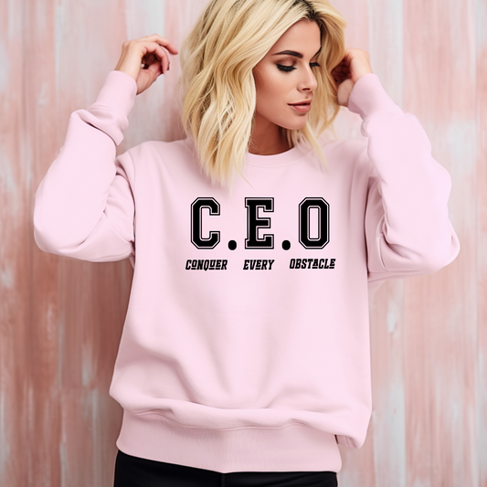 Pink CEO Sweatshirt