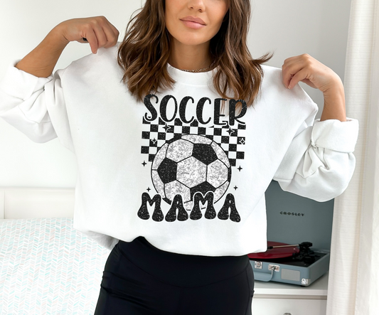 Distressed Soccer MAMA Sweatshirt