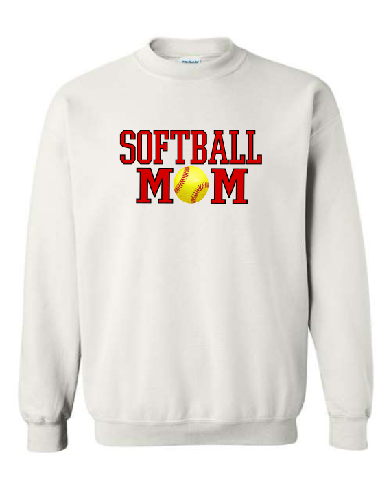 Softball Mom Red