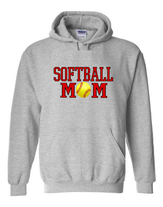 Softball Mom Red