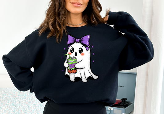Ghost Sipping Brew Sweatshirt