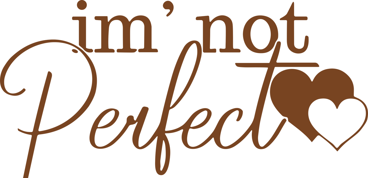 I'M not perfect sweatshirt