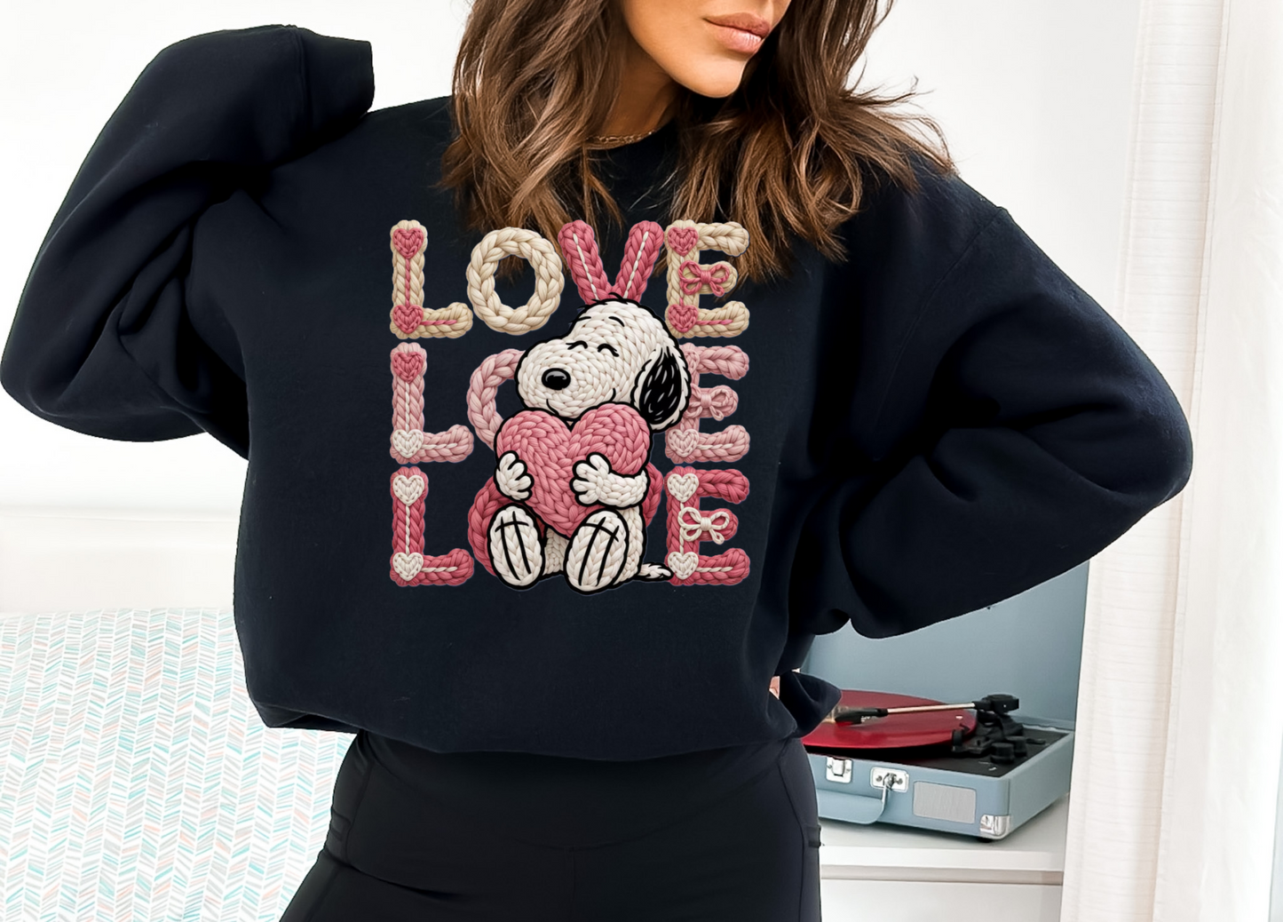 Valentine love love love sweatshirt