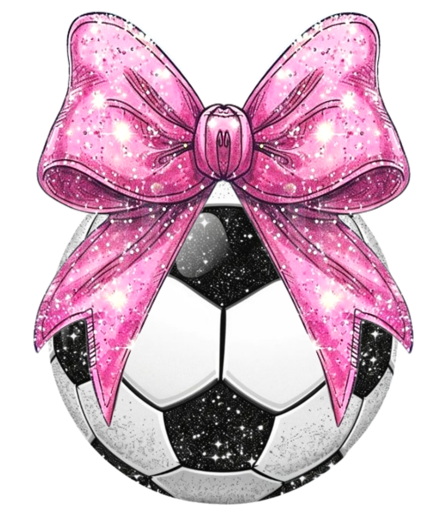 Soccer big bow sweatshirt