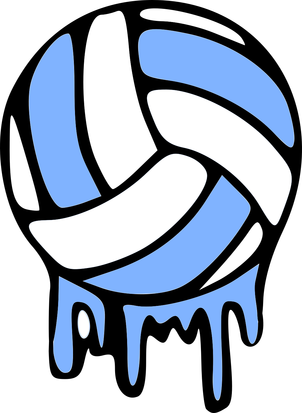 Soft Serve Volleyball - blue