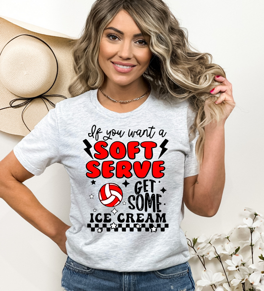 Soft Serve Volleyball Tee shirt
