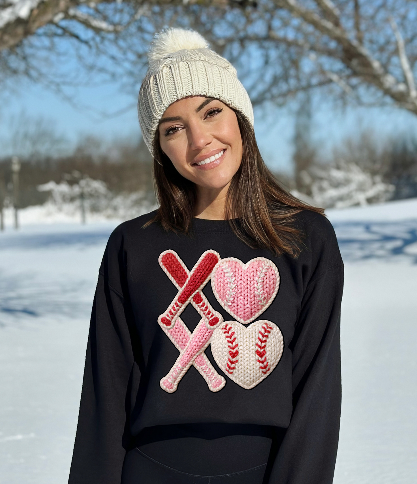 Valentine XOXO Baseball Sweatshirt