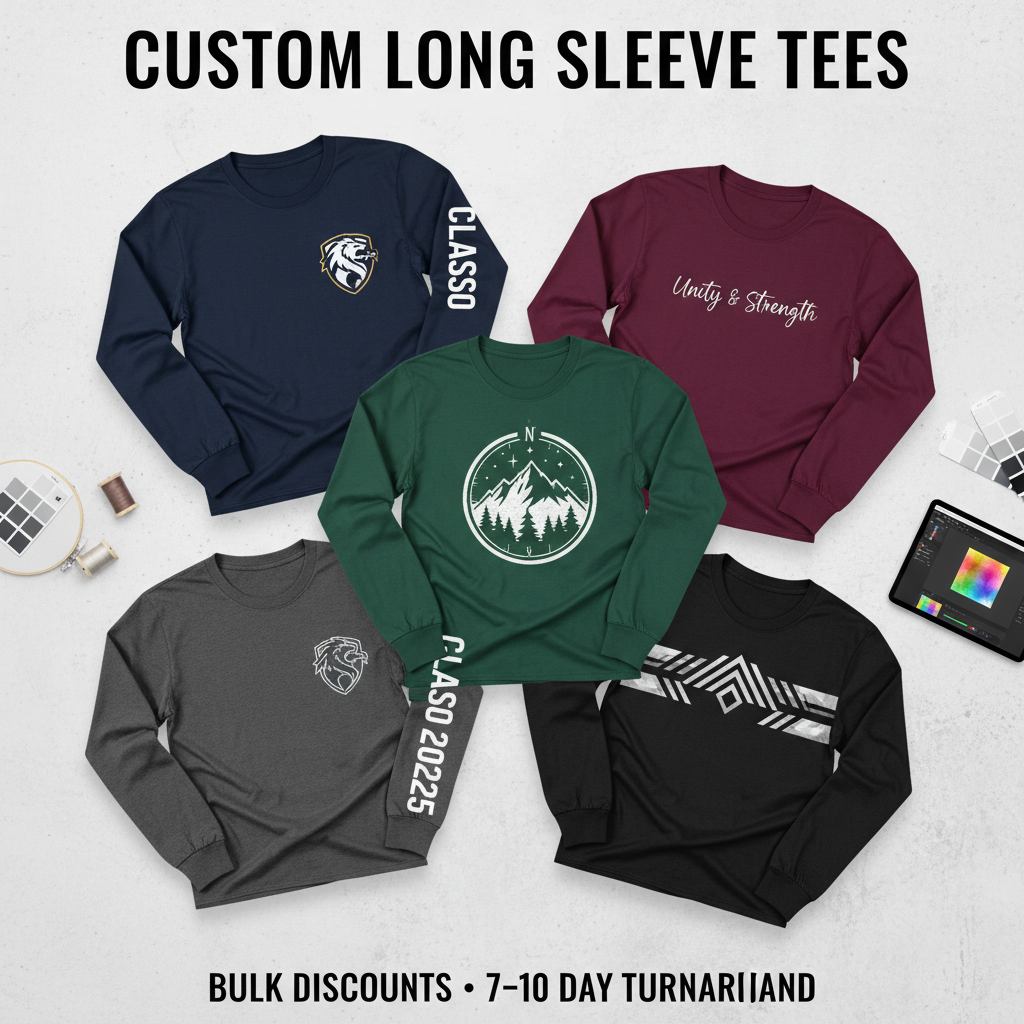 Custom Long Sleeve Tees Collection Image