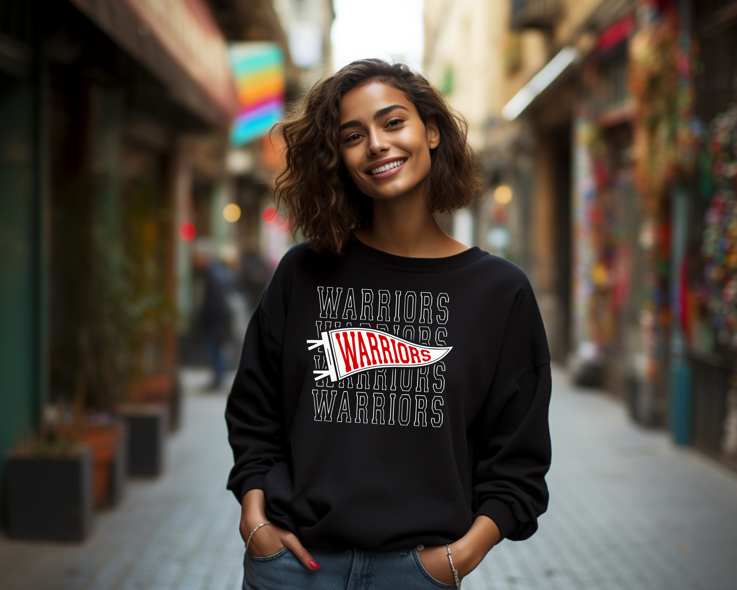 Warrior Mirror Pennant Sweatshirt