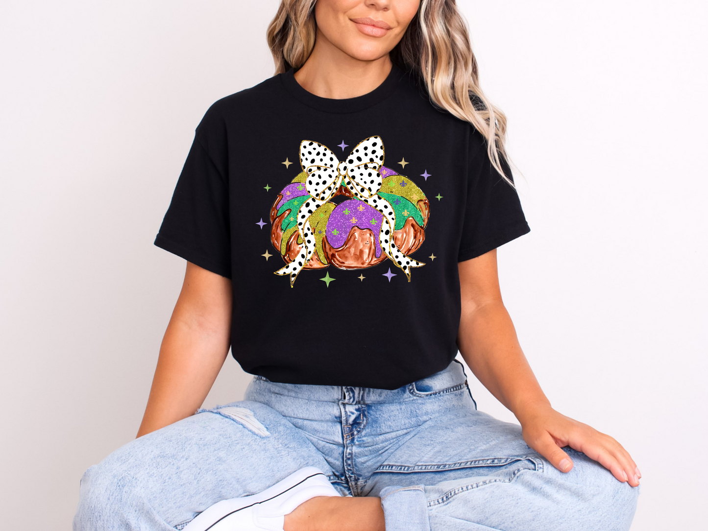 Mardi Gras Doughnut Tee Shirt