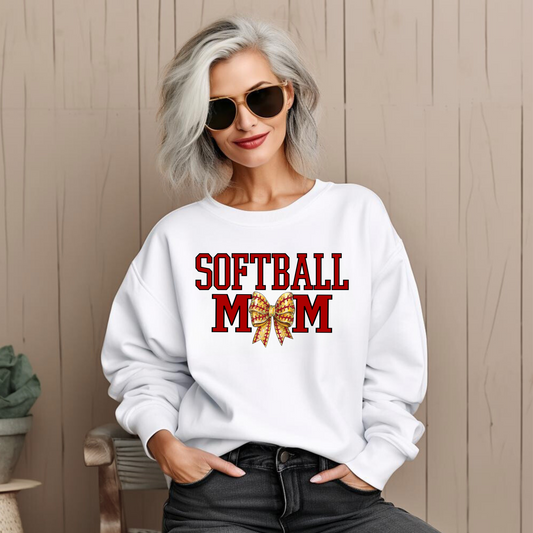 Softball Mom Red Letters