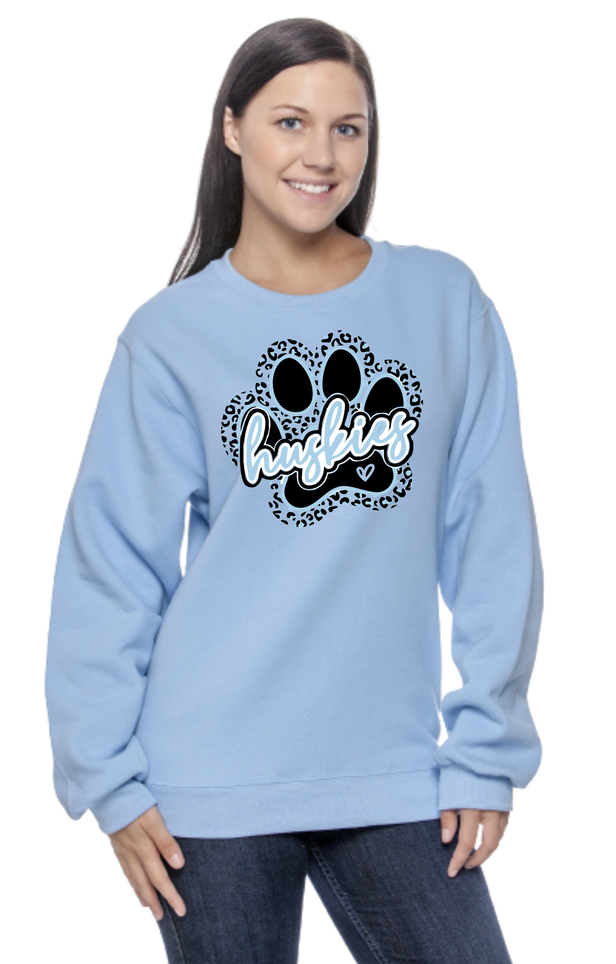 Huskie Paw Print Sweatshirt