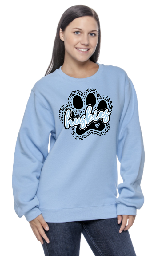 Huskie Paw Print Sweatshirt