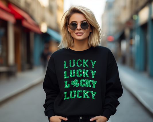 St Patrick Lucky Lucky Lucky Sweatshirt